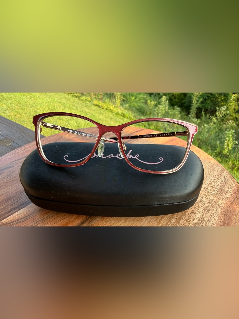 Phoebe Women's Eyeglass Frames P325 Red